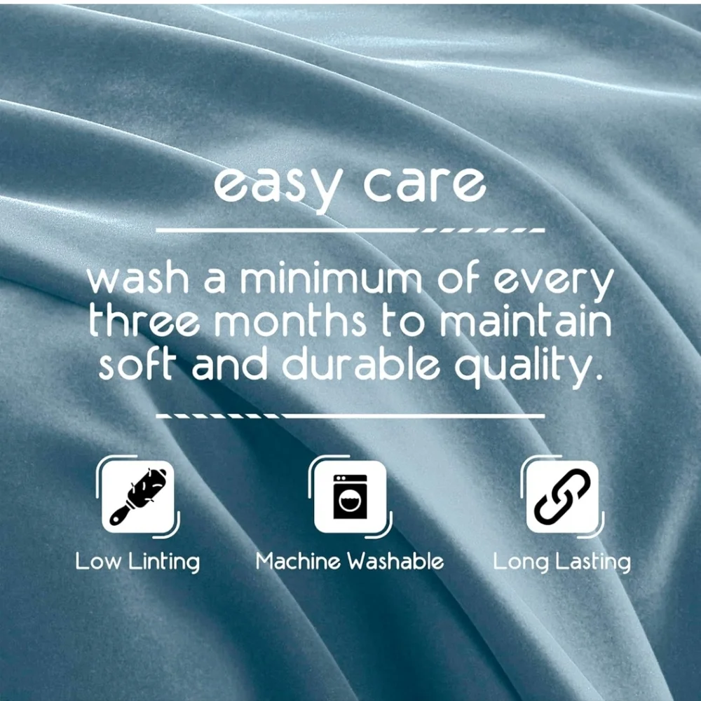 Vellux Original Queen Blanket - Soft Nylon Insulated Blanket for Bed Couch Blue
